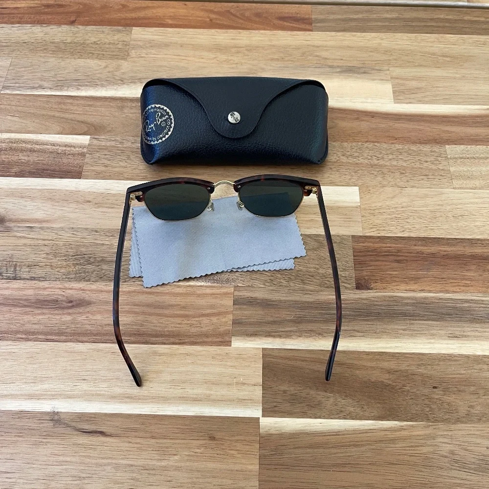 Ray-Ban Clubmaster Sunglasses - Tortoise shell, green lenses